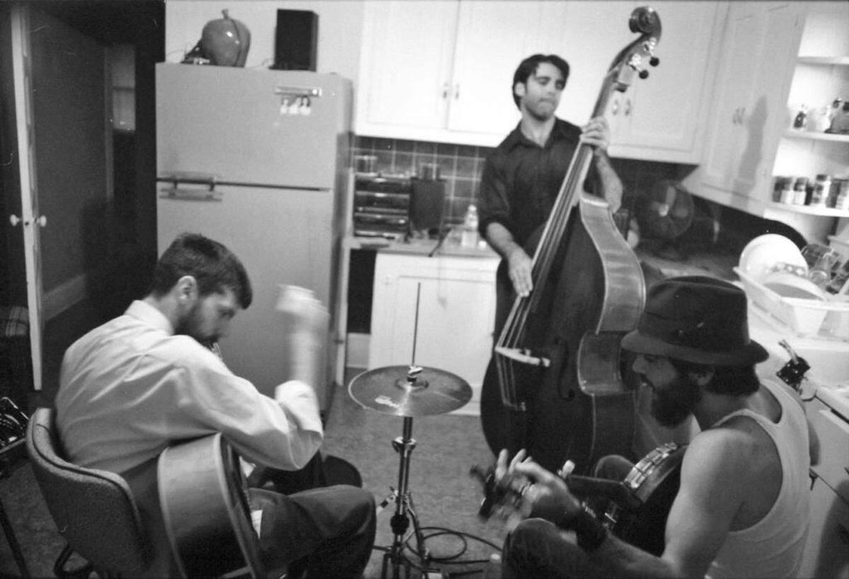Writing "Talk on Indolence" in 2004.