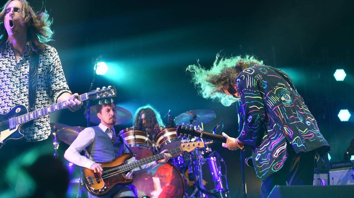 MANCHESTER, TN - JUNE 13:  Musician Jim James of My Morning Jacket performs on the "What" stage during the 2015 Bonnaroo Music &amp; Arts Festival on June 13, 2015 in Manchester, Tennessee.  (Photo by Jason Merritt/Getty Images)