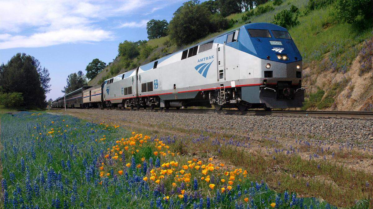 Amtrak/Phil Gosney<br/>Amtrak's California Zephyr runs daily between Chicago and San Francisco, coursing through the plains of Nebraska to Denver, across the Rockies to Salt Lake City, and then through Reno and Sacramento into Emeryville/San Francisco.