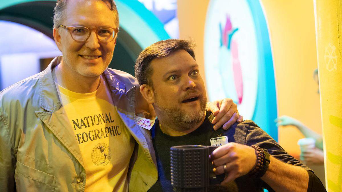 Photo by Heather Liebler<br/>Matt Olin and Tim Miner