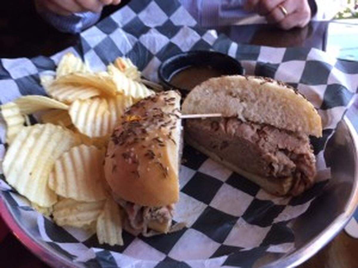Beef on Weck at Lebowski's.