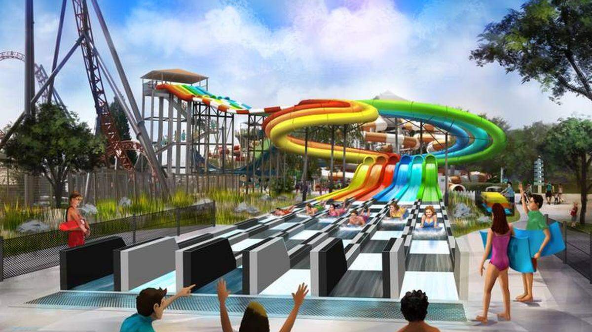 Courtesy of Carowinds<br>A rendering of the new Boogie Board Racer.