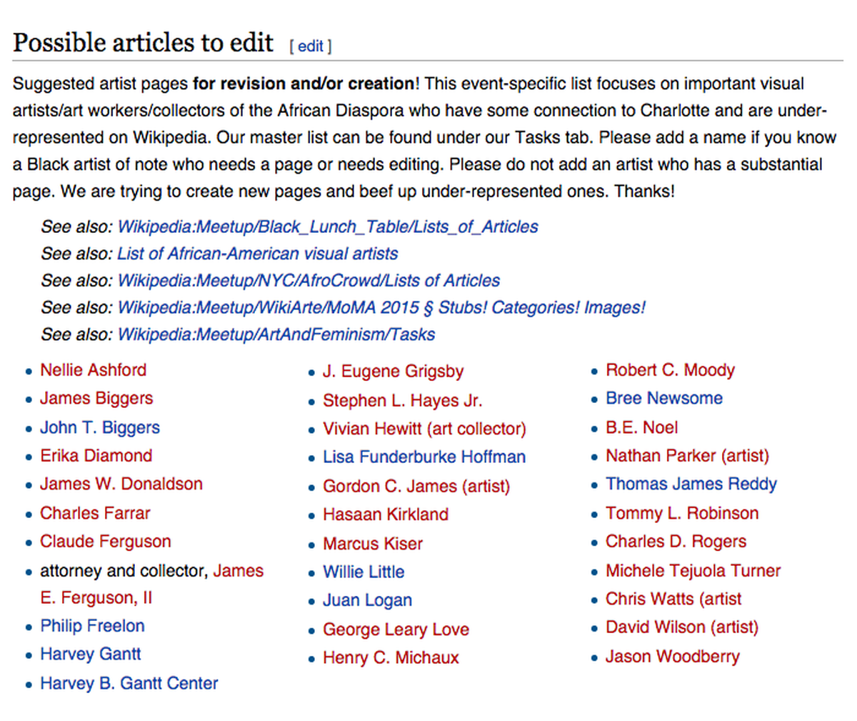 From Wikipedia: Meetup/Black Lunch Table