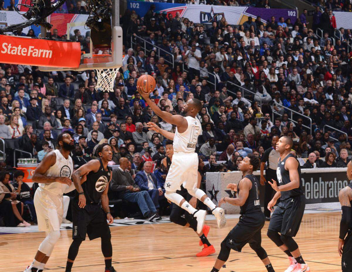 esse D. Garrabrant/NBAE via Getty Images<br/>Kemba Walker at the 2018 All-Star Game