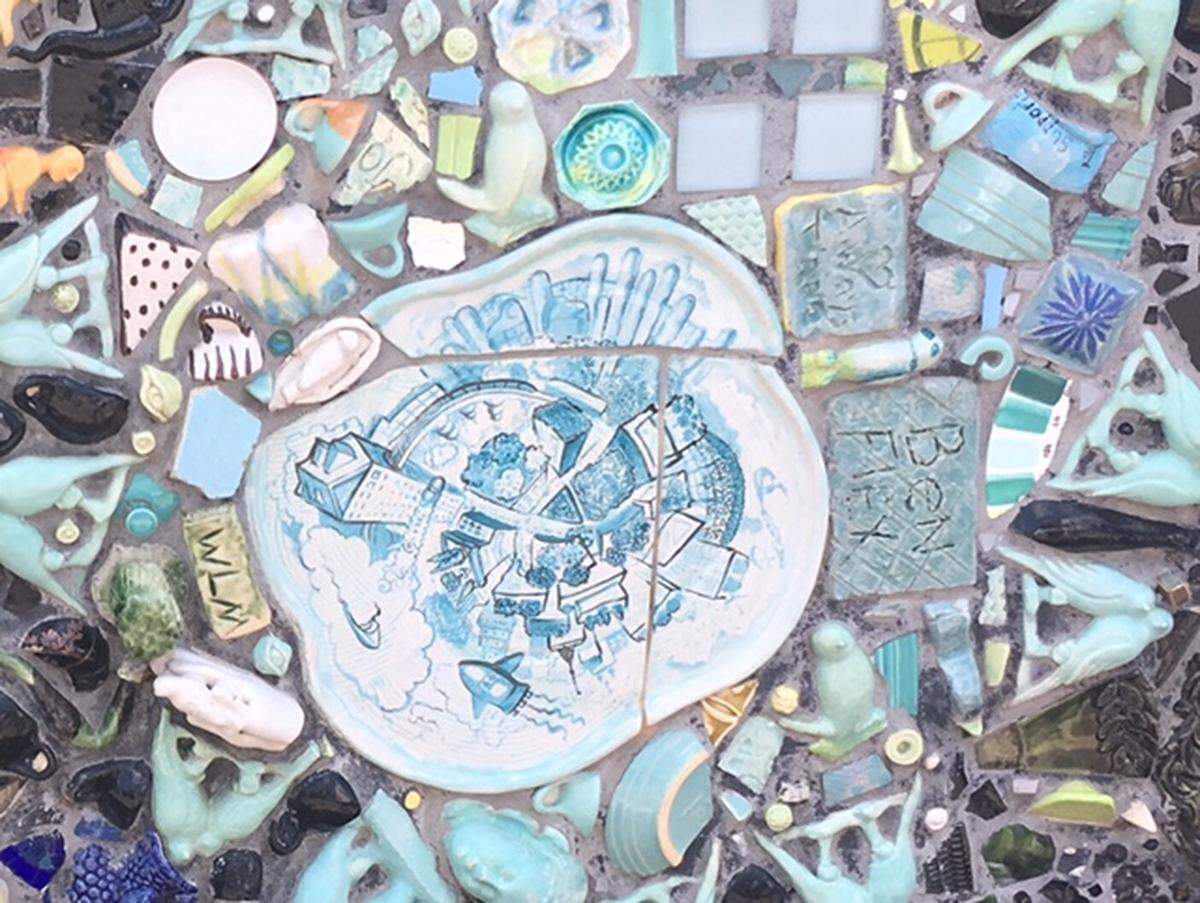 Futuristic Charlotte cog up close
