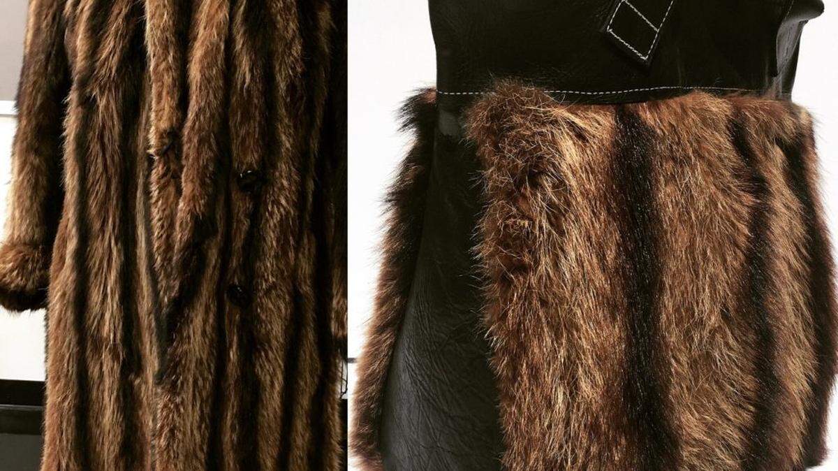 This is an upcyled “trashed” item. Handbag designer LaToya Stevens found a fur coat at the Lake Norman Goodwill, then she transformed it into a purse. This bag has been sold already, but Stevens plans to have similar options as part of the #Repurposed show.