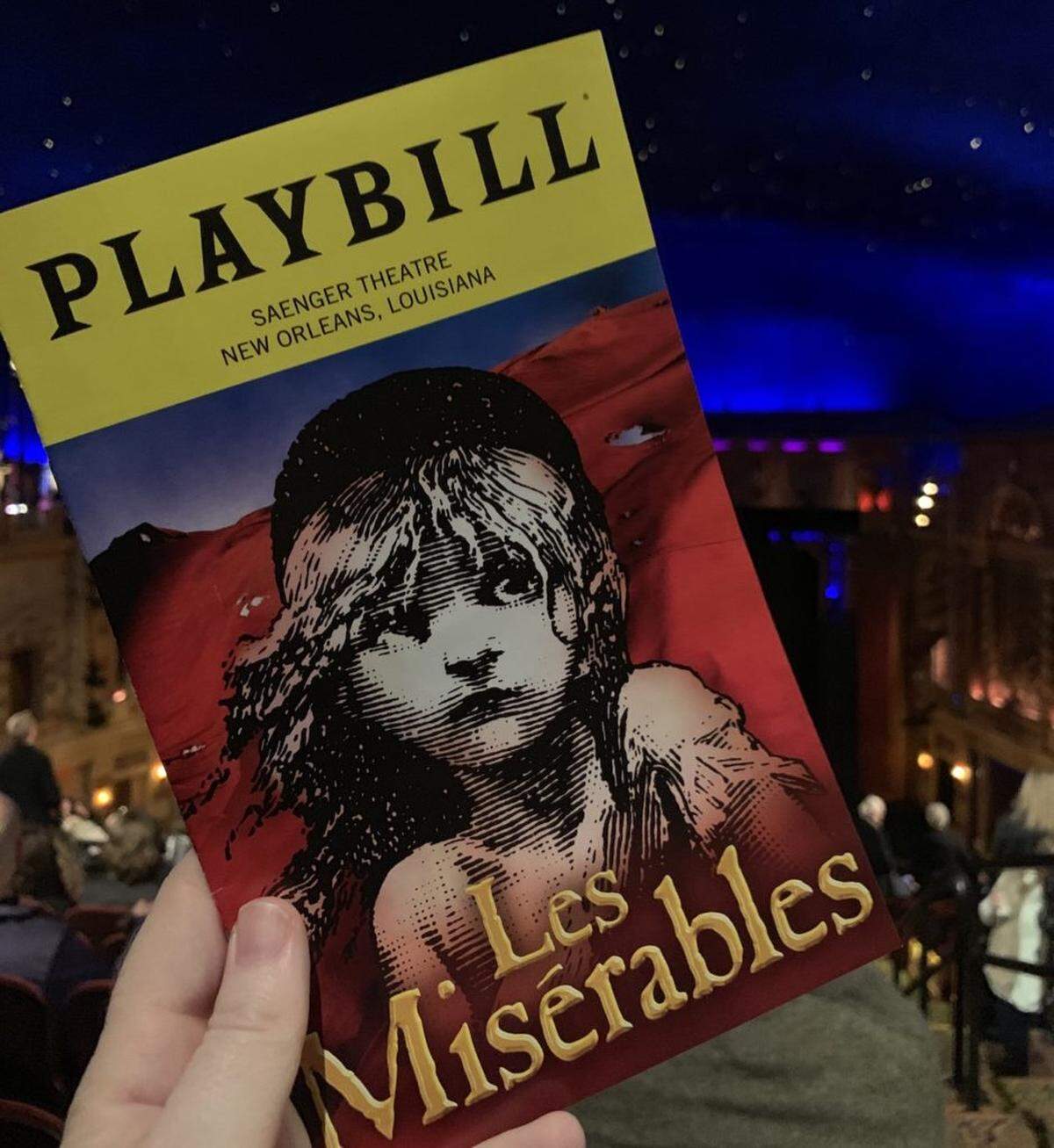 Photo by Melissa Oyler<br/> Playbill from Les Miserables