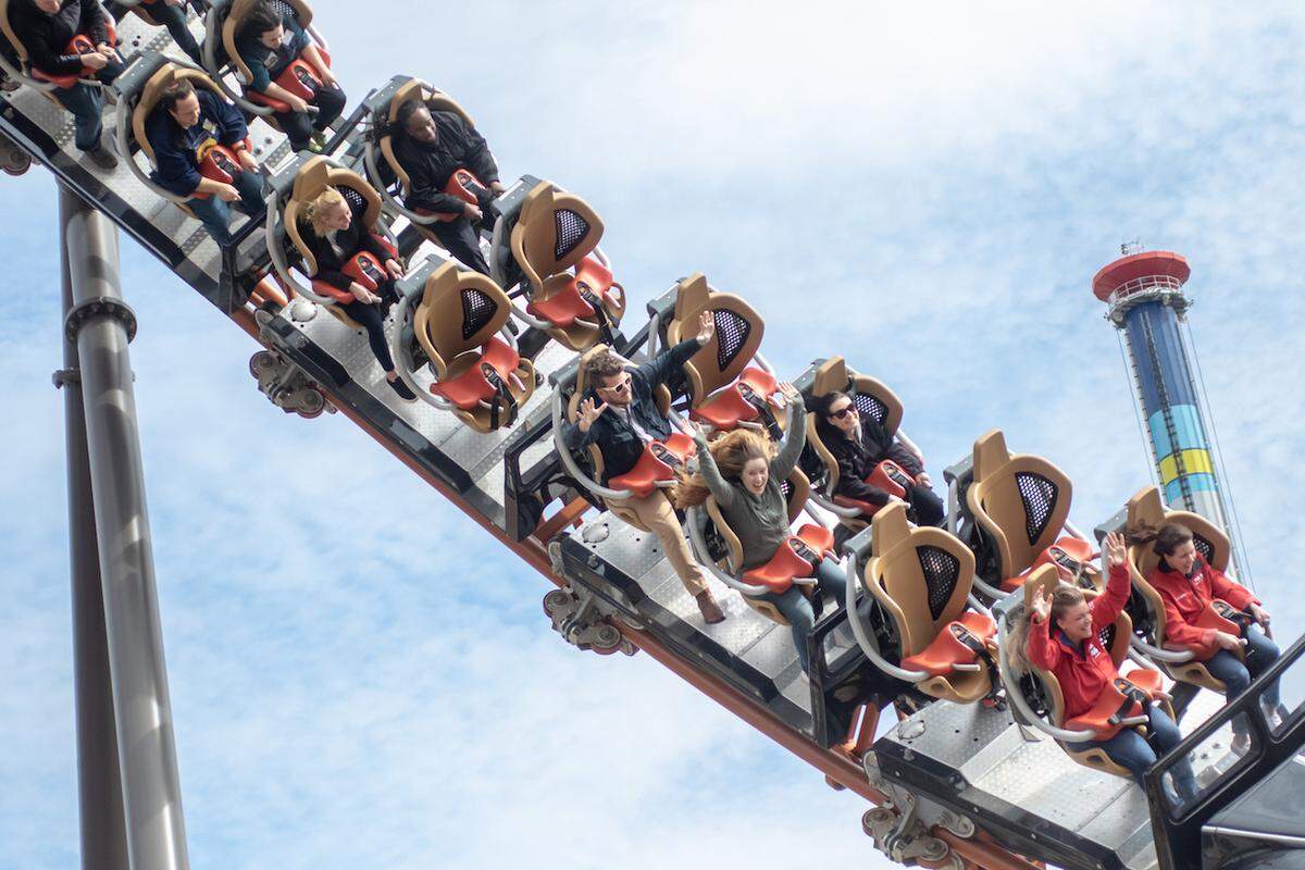 Copperhead Strike roller coaster at Carowinds.