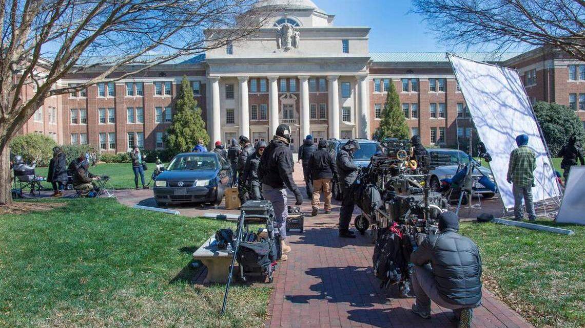 American Animals was filmed at Davidson College.
