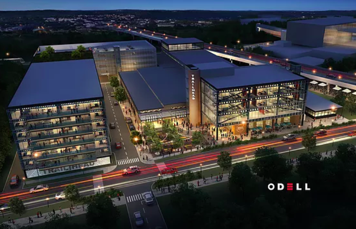 A rendering of Trailhead at the Sugar Creek Station in NoDa. Courtesy of Odell Architects.