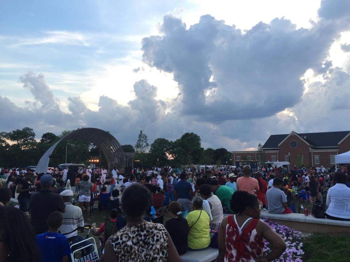 This file photo shows a Juneteenth celebration in downtown Rock Hill. City-sponsored events began in 2015 in recognition of the now federal holiday. Several events are planned this weekend, including one Saturday at Clinton College.