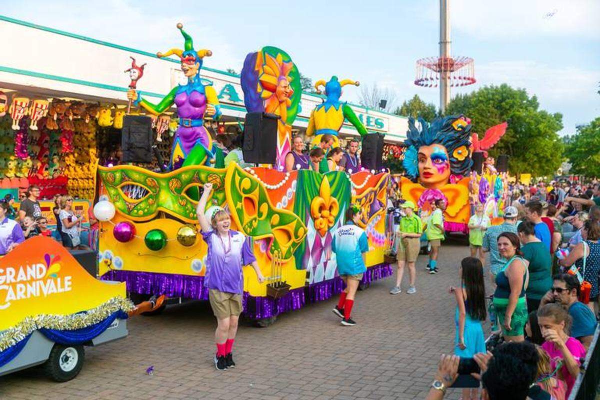 Courtesy of Carowinds<br>Carowinds is introducing Grand Carnivale, a nighttime international festival and party, in 2020.
