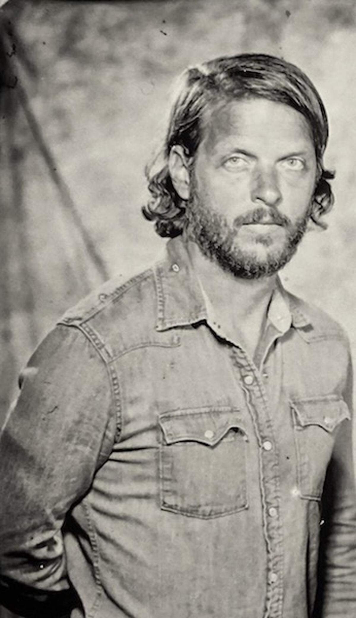 Tintype photo of Justin Fedor by Jeff Howlett