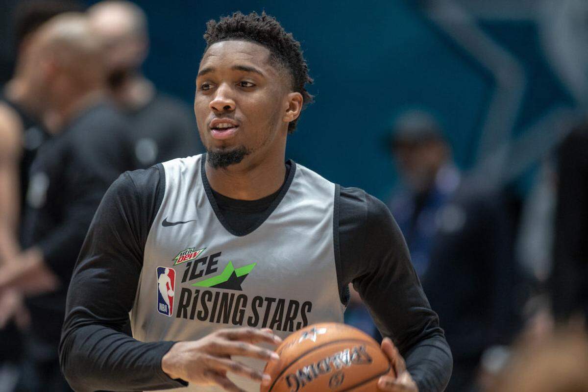 Photo by Alex Cason Photography<br/>Donovan Mitchell at the MTN DEW ICE Rising Stars
