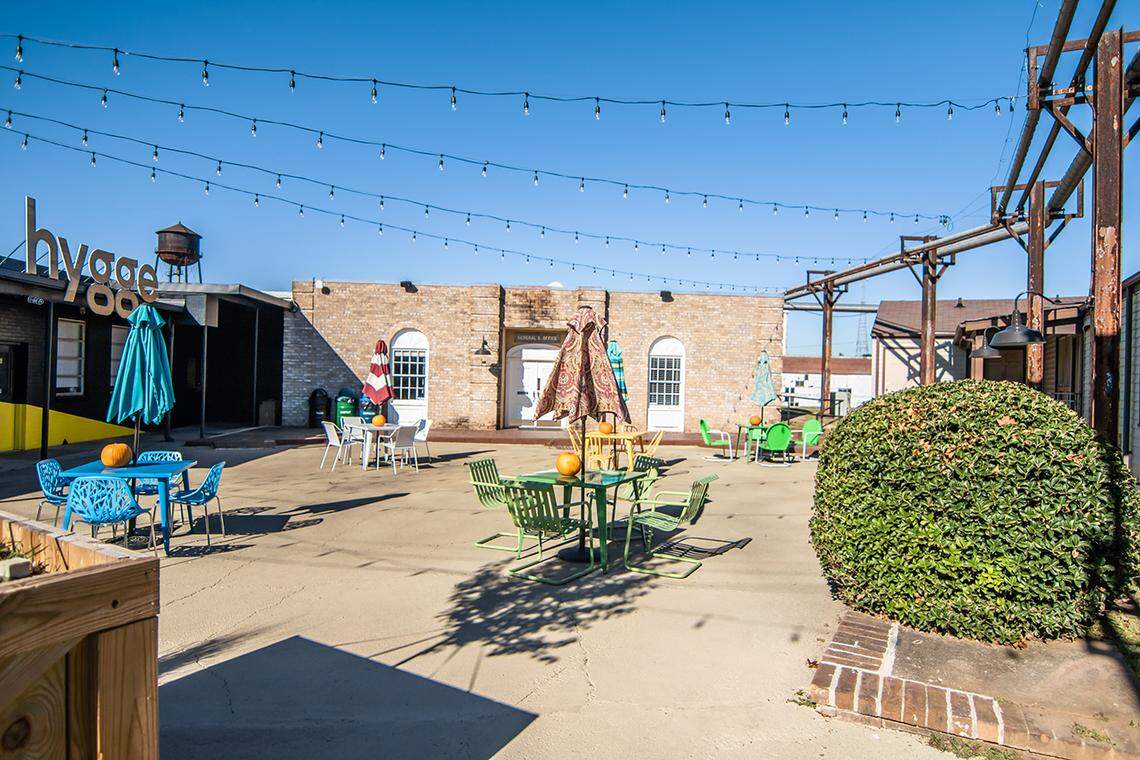 General’s Office, right, and Hygge, left, at Camp North End.