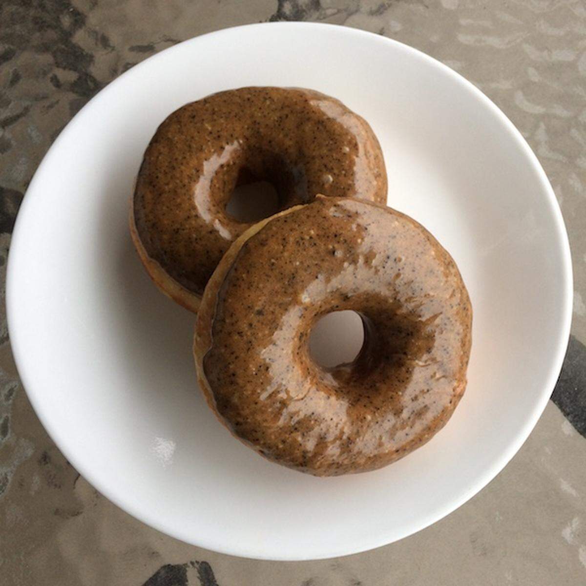 Black Miso Caramel Doughnuts