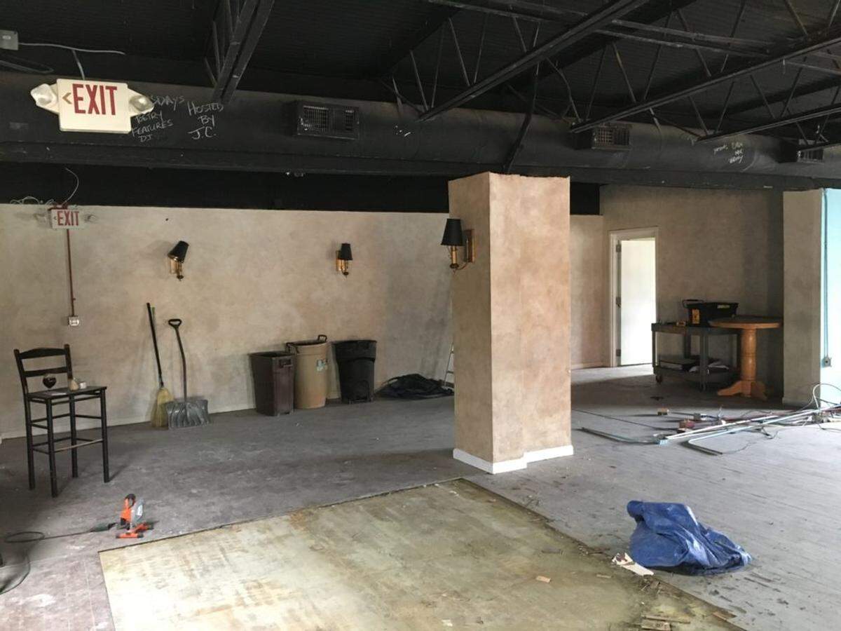 This nook near the door will be converted into a gallery for local artists.