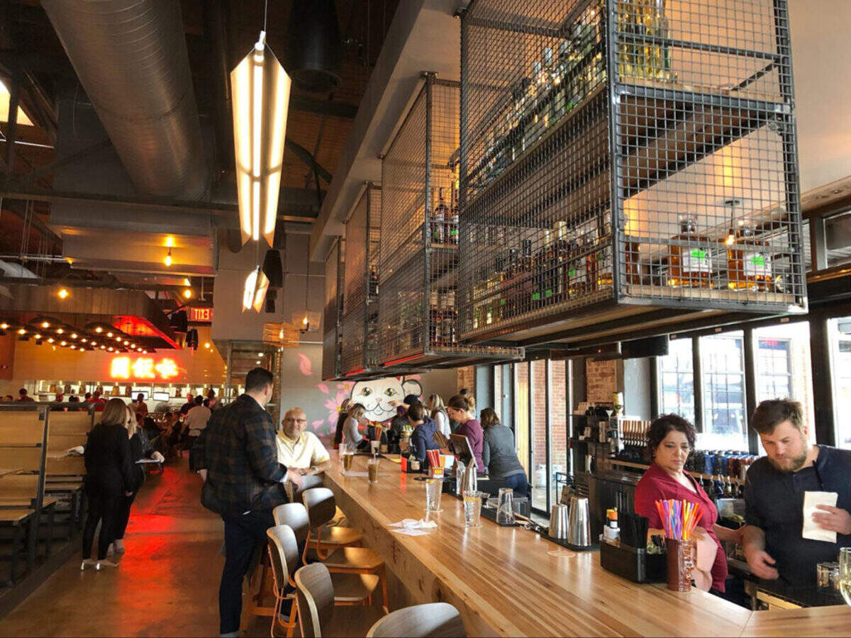 Photo by Jessica Swannie<br/>The bar at Hawkers
