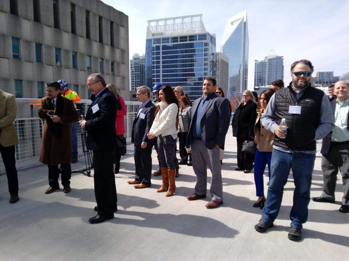 Photo by Michael Solender <br/> Grand Bohemian topping out ceremony