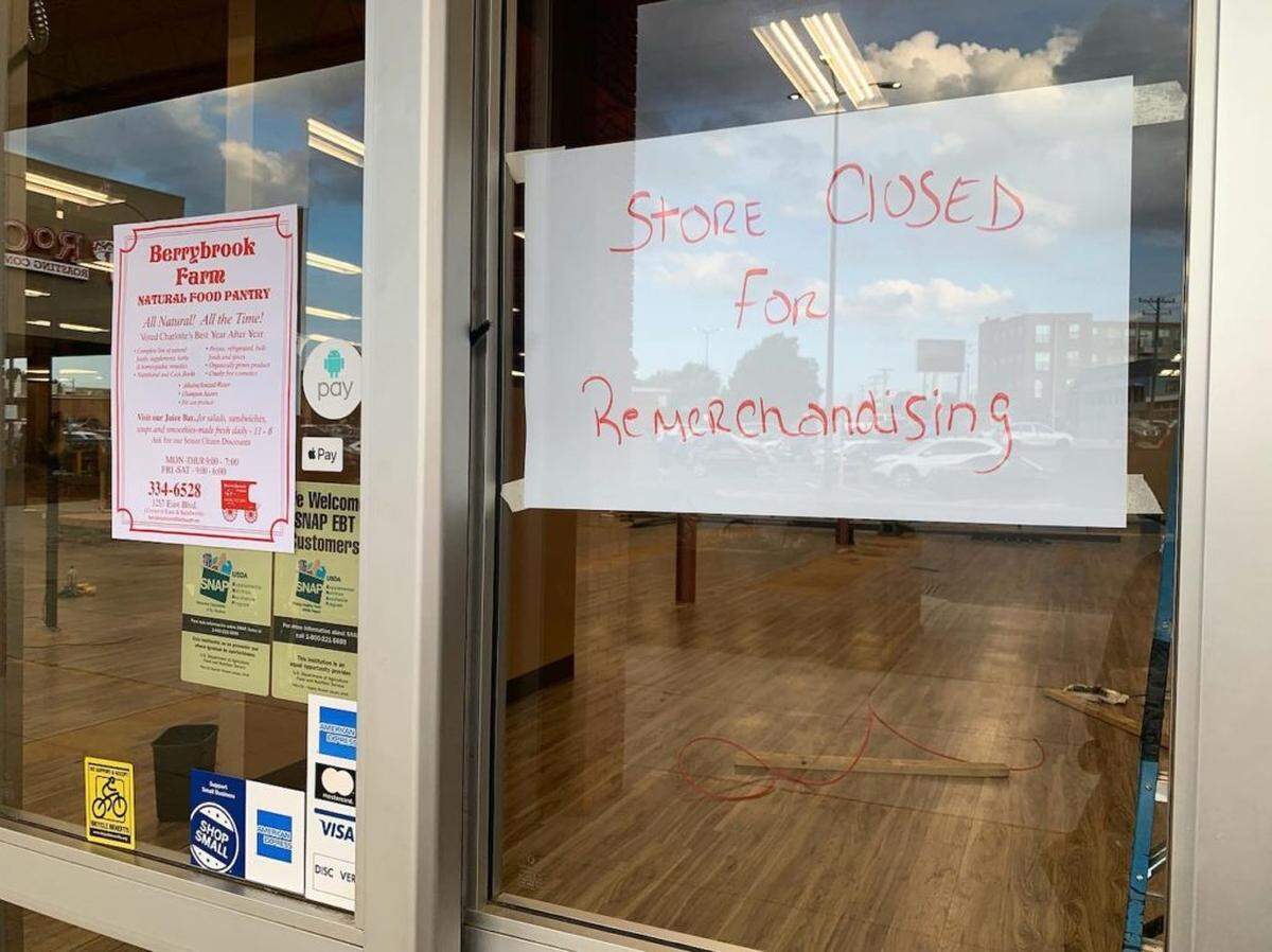 Photo by Melissa Oyler<br/>Organic Harvest, which opened last year at 1330 Central Ave. in Plaza Midwood, has closed its doors.