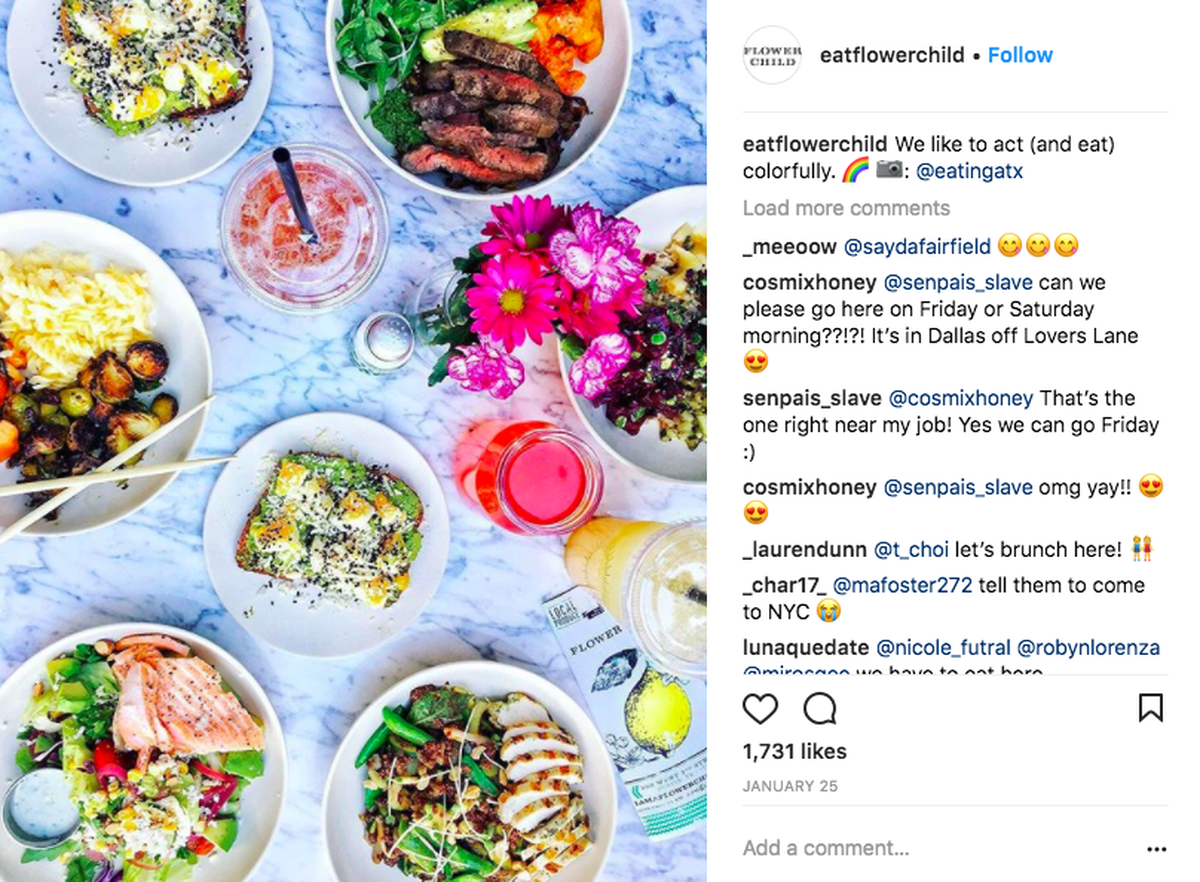 Instagram @eatflowerchild