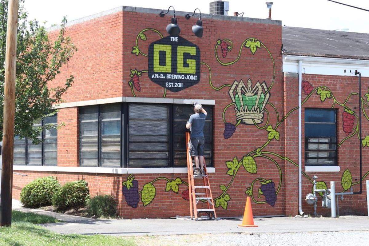 Photo by Alex Cason<br/> NoDa Brewing reopened its original taproom last month.