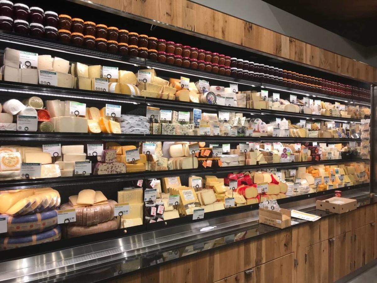 The cheese section of the new Whole Foods in uptown CharlottePhoto by Katherine Peralta