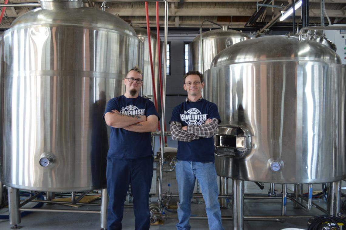 Cavensdish Brewing Company’s co-founders Will Warren (left) and Scott Cavendish.