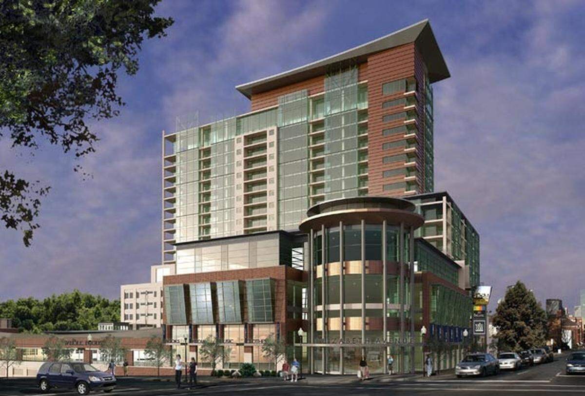 Old Grubb Properties tower and Whole Foods design plan