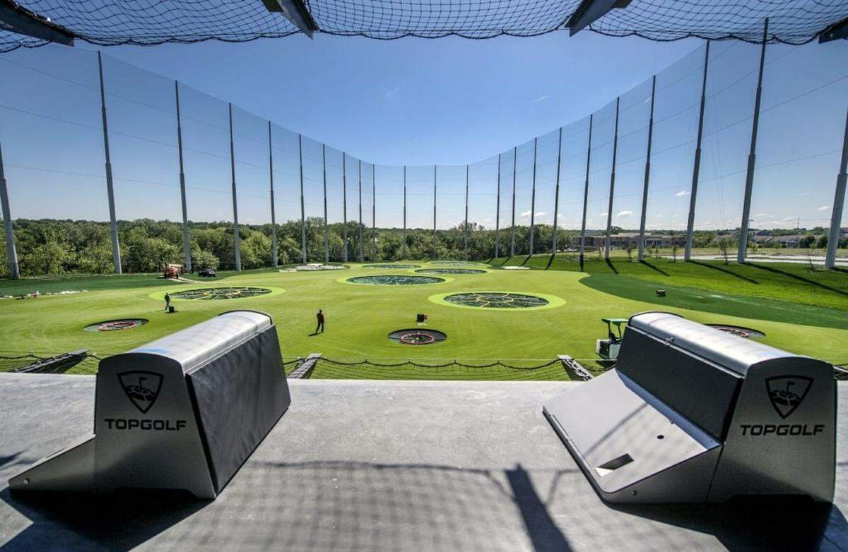 The Topgolf location in Overland Park, Kan.