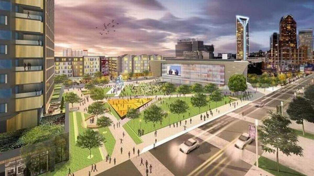 A rendering of the proposed redevelopment at Brooklyn Village. 