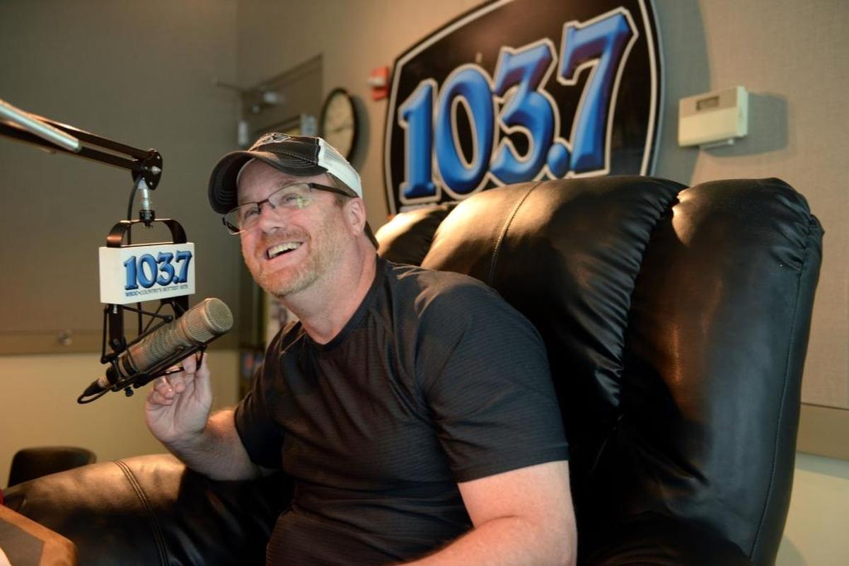 “He makes us better and stronger,” co-host Catherine Lane says of Rob Tanner. “Or ... if I have this or that wrong with me, I think, ‘Tanner gets his a-- in here, and works through pain every single day.’ He has to deal with his ostomy bag, which to most people that would be a paralyzing thing. ... And he is able to make people laugh even though he’s hurting.”