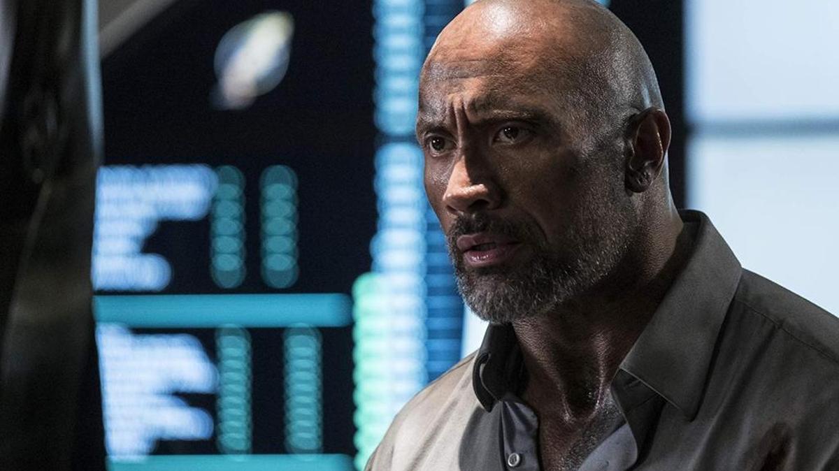 Dwayne Johnson in “Skyscraper.” (Kimberly French/Universal Pictures)