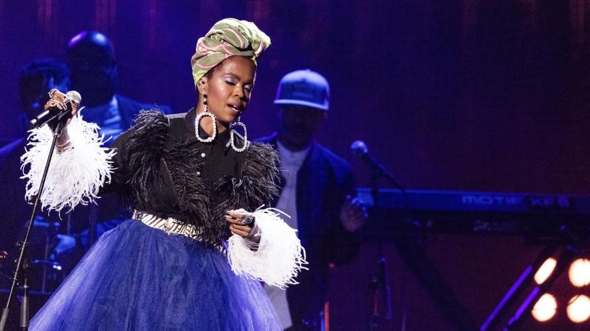 Lauryn Hill is seen at the 2018 Rock and Roll Hall of Fame Induction Ceremony at Cleveland Public Auditorium Saturday, April 14, 2018, in Cleveland, Ohio. (Photo by Michael Zorn/Invision/AP)