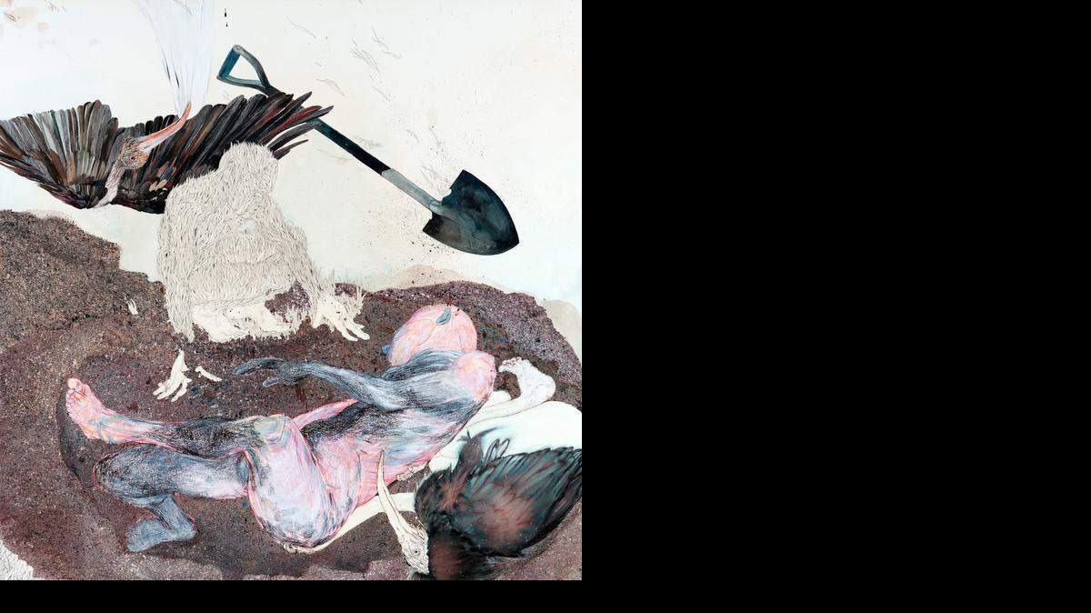 
Kymia Nawabi’s “Not for Long, My Forlorn” is on view at Davidson College Galleries through Feb. 27.  
