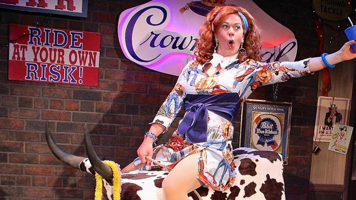 Dixie Longate comes back to Booth Playhouse in “Never Wear a Tube Top While Riding a Mechanical Bull.”