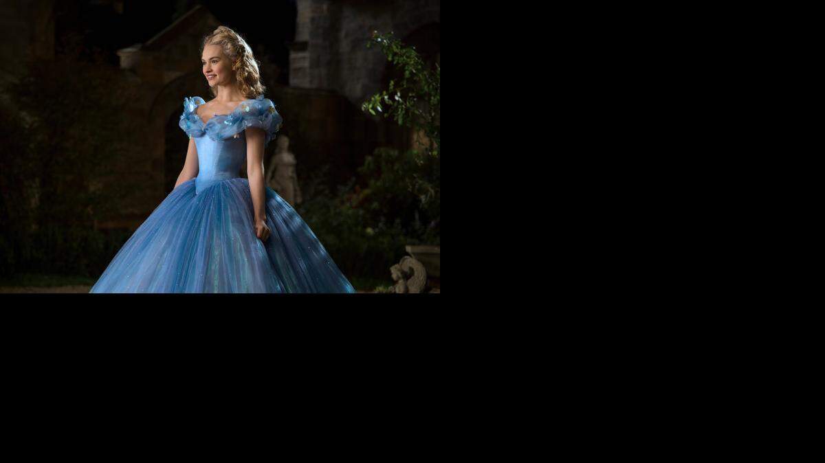 
Lily James is Cinderella in Disney's live-action “Cinderella.”
