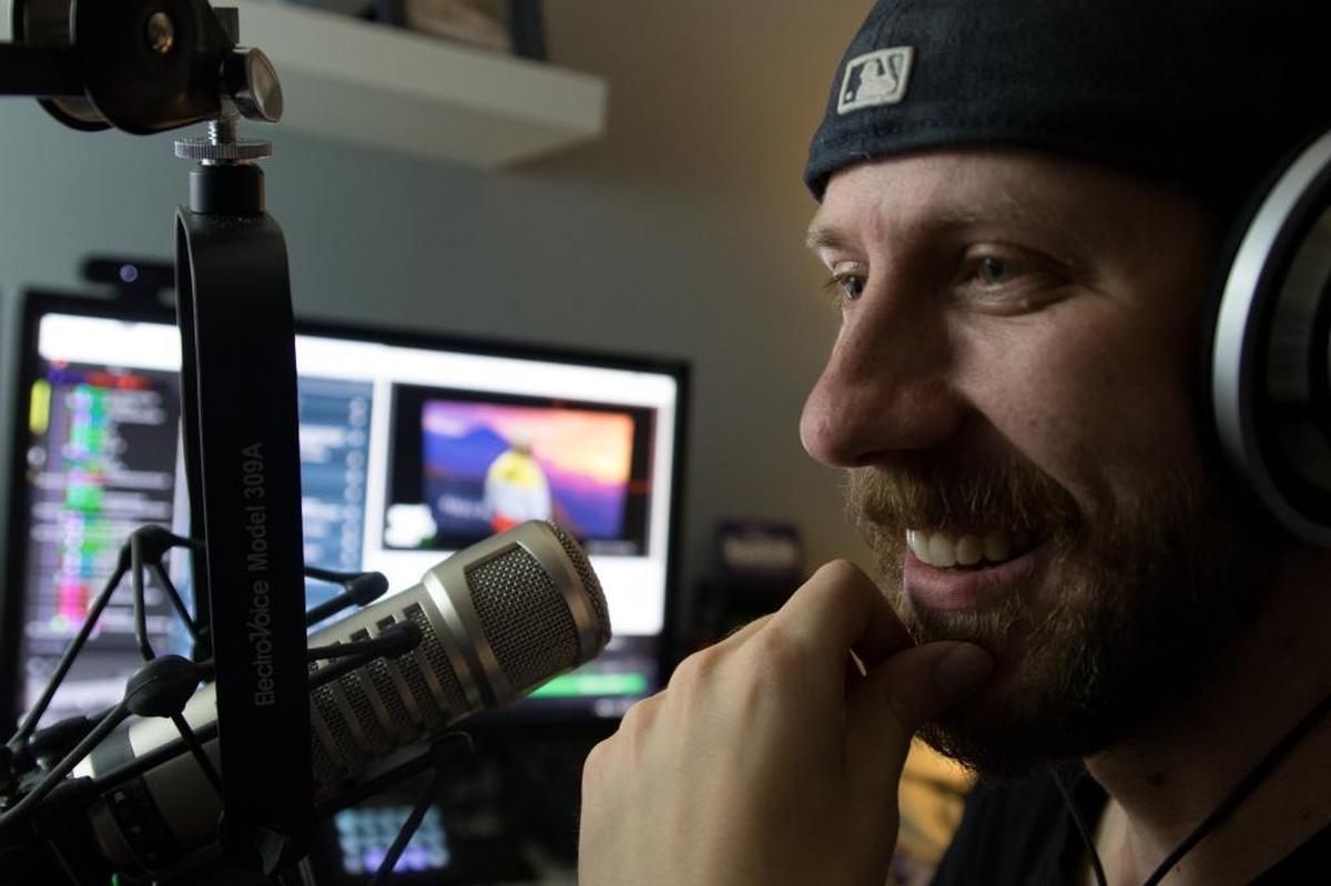 To explain what he does, McRae says: “I’m playing video games but (it’s like) I’m running a radio show, using video games as a visual aid.”