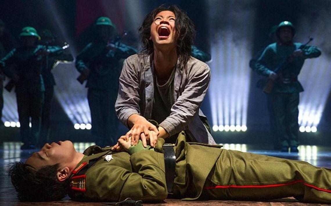 Eva Noblezada and Kwang Ho Hong from the 2014 production of “Miss Saigon” in London.