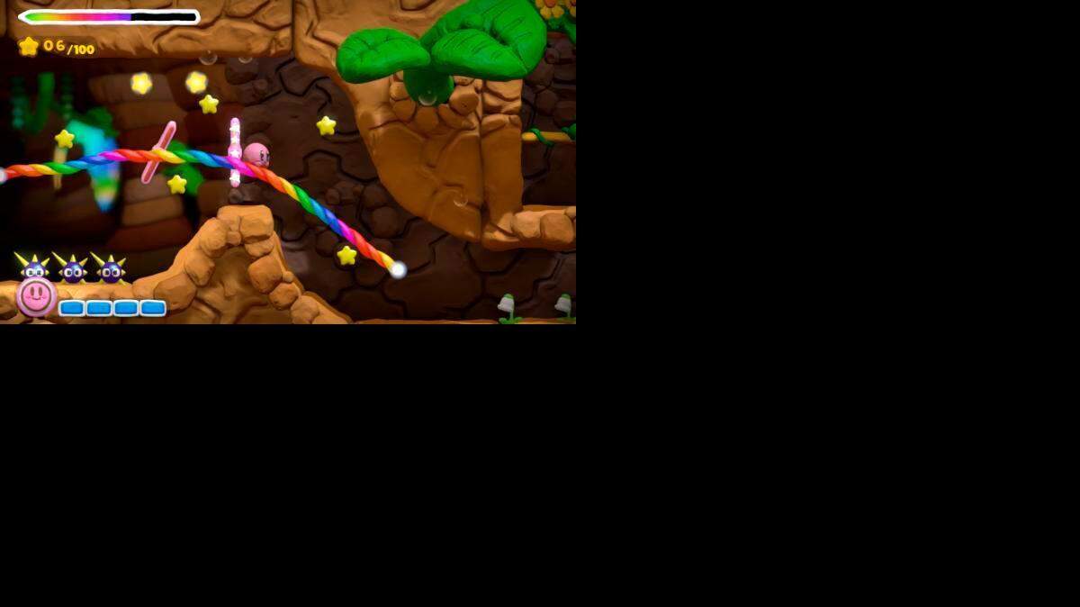 
Kirby explores an underground level in Nintendo’s game “Kirby and the Rainbow Curse.”

 
