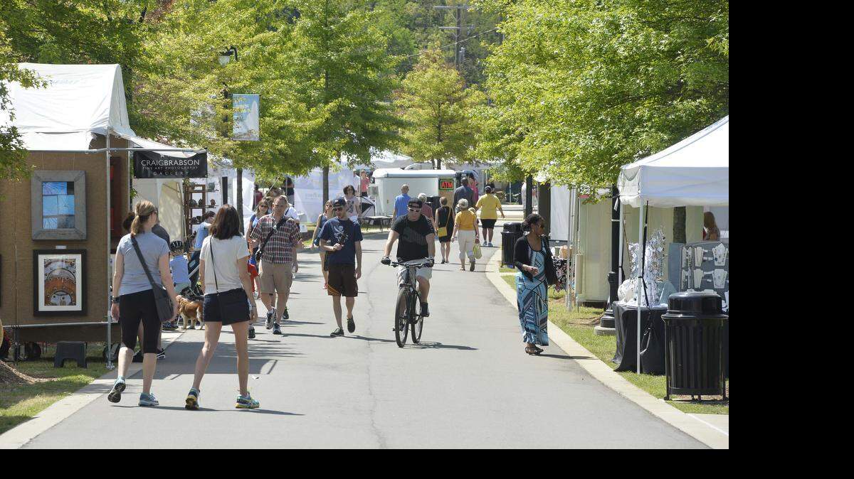 
Kings Drive Art Walk is 11 a.m.-6 p.m. Saturday, 11 a.m.-5 p.m. Sunday at Little Sugar Creek Greenway from Morehead Street to Midtown Park.
