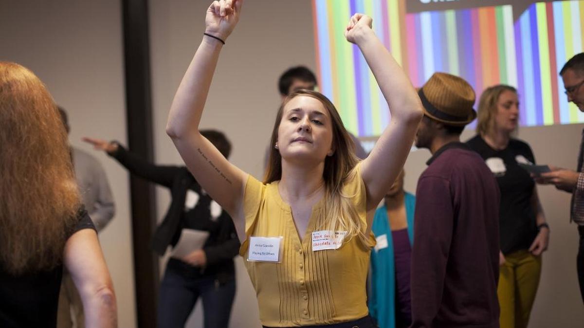 Anna Gaeckle was among the early morning participants at Charlotte’s CreativeMorning November gathering. It’s part of a global movement that celebrates creativity and work