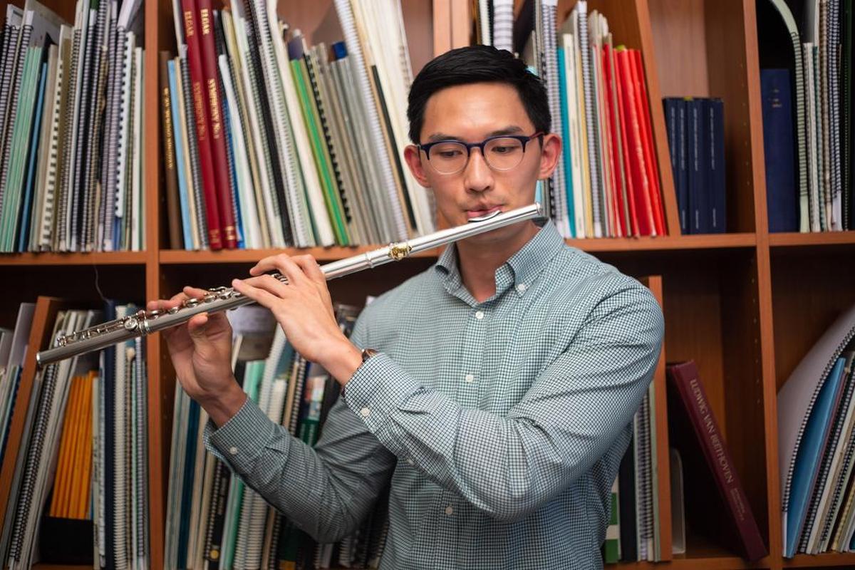 Victor Wang was hired at 23 as principal flutist for the Charlotte Symphony – two years ago. Look for his “Trail of Tears” solo in February.