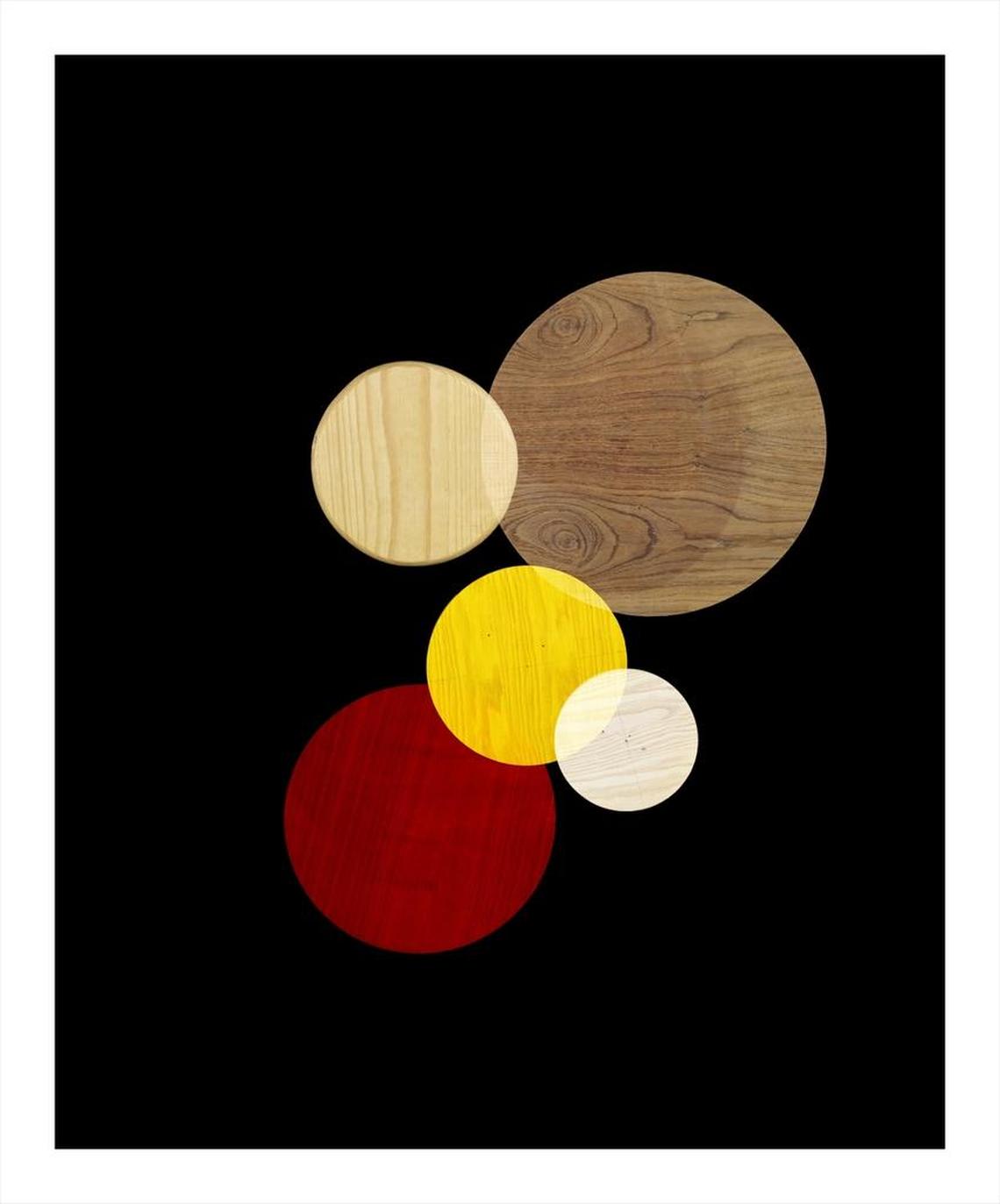 “Blue, Yellow Composition,” 2014, by Alejandra Laviada, at LaCa.