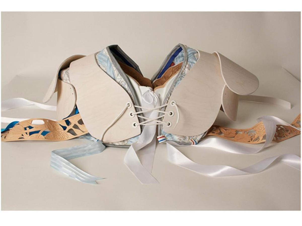 “Bulldog 30 (shoulder pads),” 2009, by Betsy Odom.
