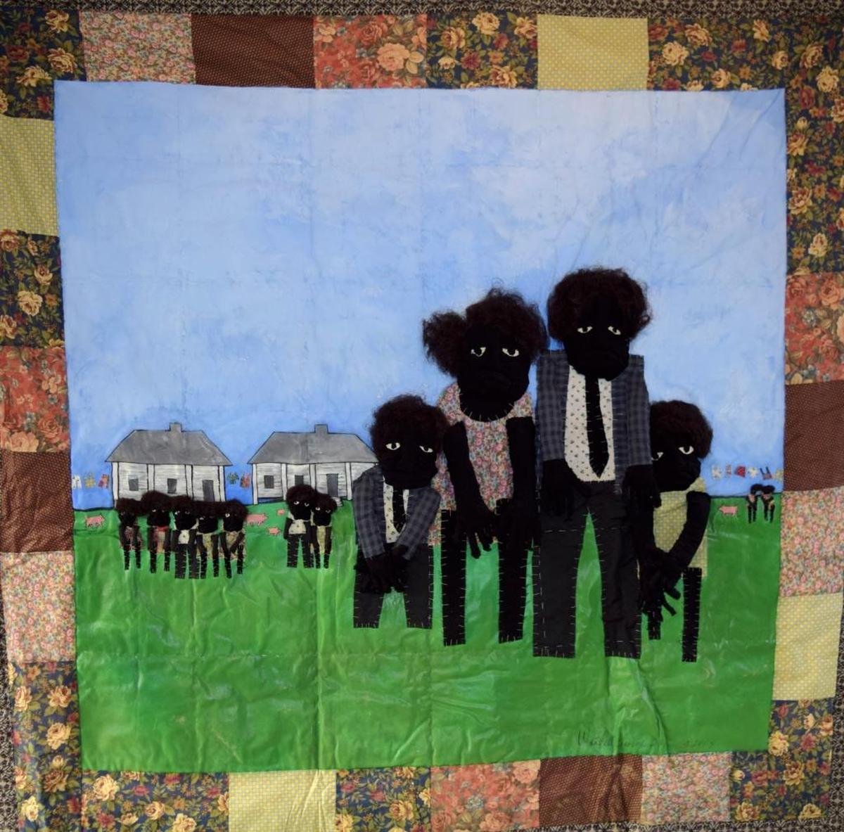 “His Eye is on the Sparrow,” 2003, by Wendell George Brown.