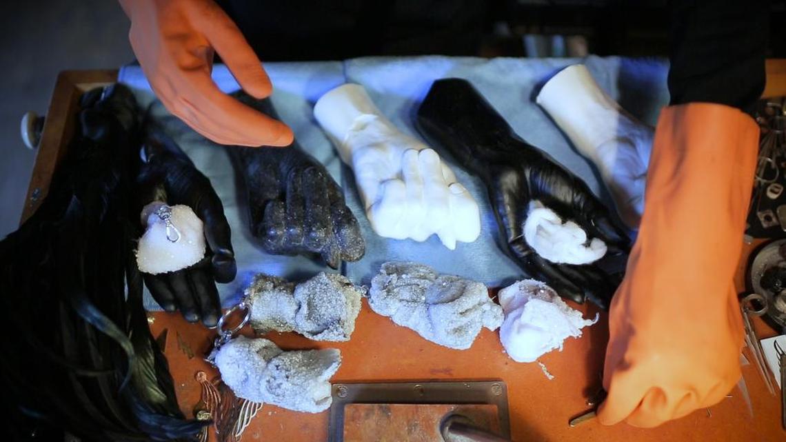 Parts of Love’s works in progress.