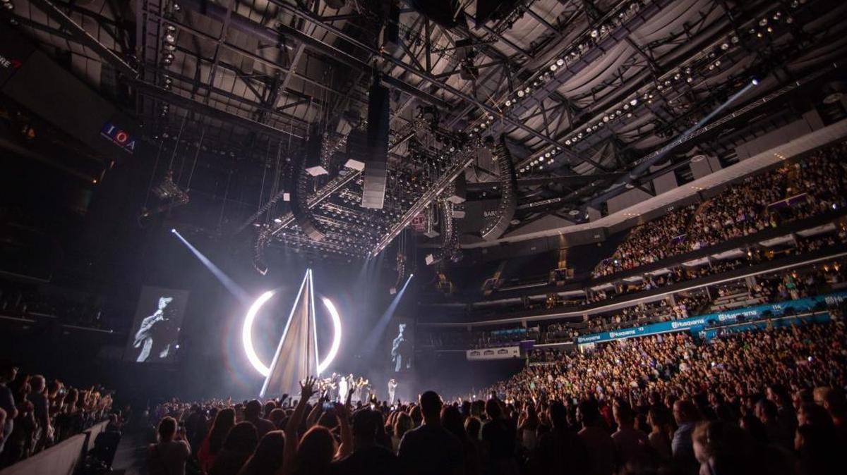 A wide view of the crowd and stage setup at Sam Smith’s Spectrum Center concert on Friday night. The host committee for the 2020 Republican National Convention will pay the Charlotte Hornets $5.5 million to use the Spectrum Center.