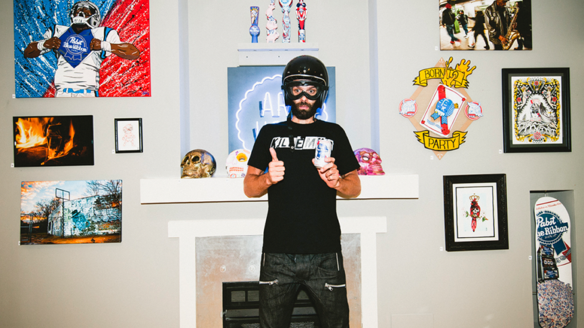 A glimpse inside Arthole NoDa’s exhibition space.