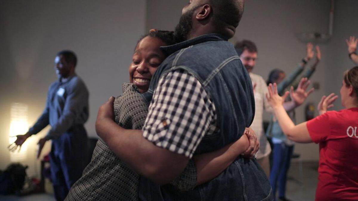 “Choreographing Care,” developed by Jody Wood in a McColl Center residency, has social workers use vocalization, music, body work and/or theater exercises to promote self-care techniques.